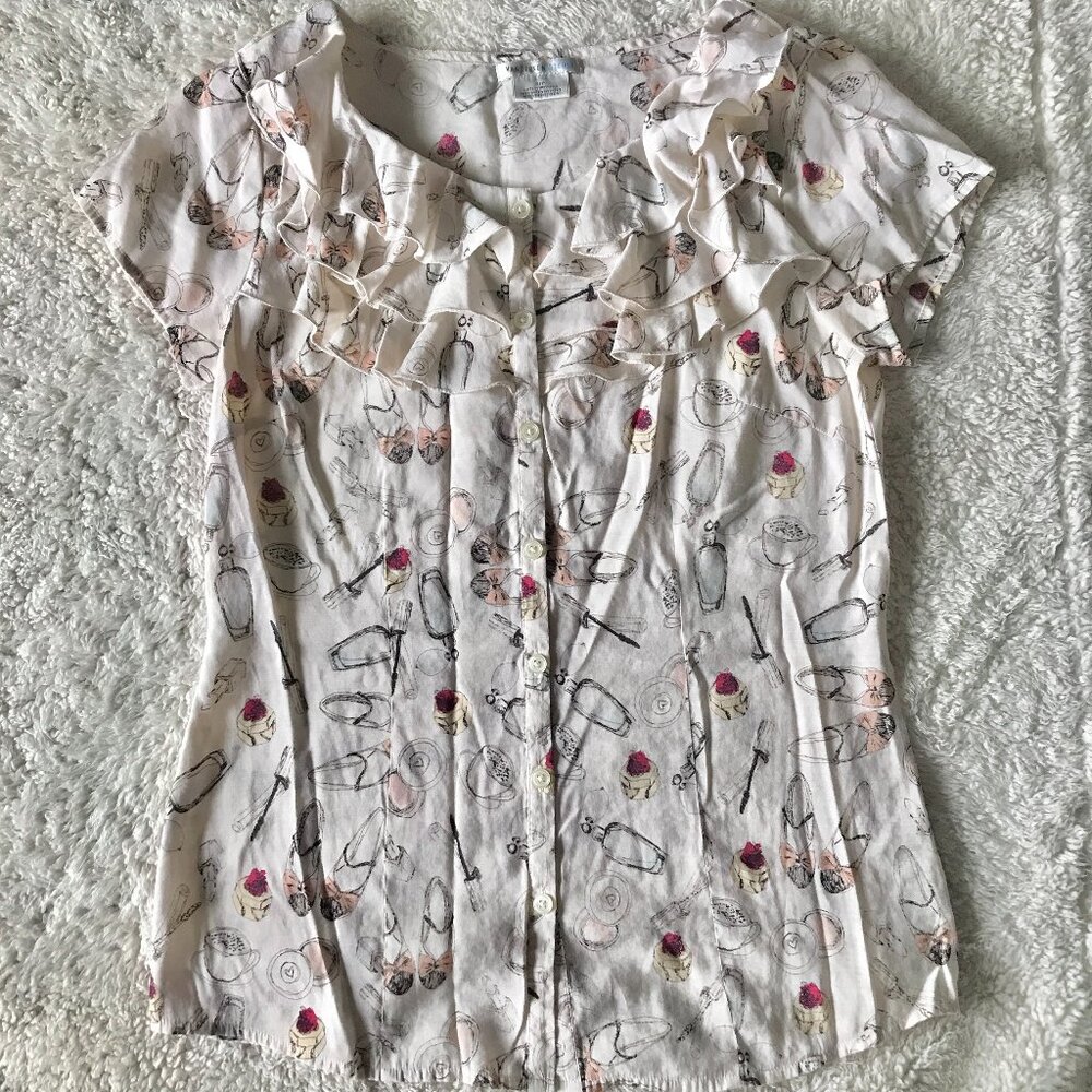 Van Heusen Blush Colored Blouse Women’s Size Small